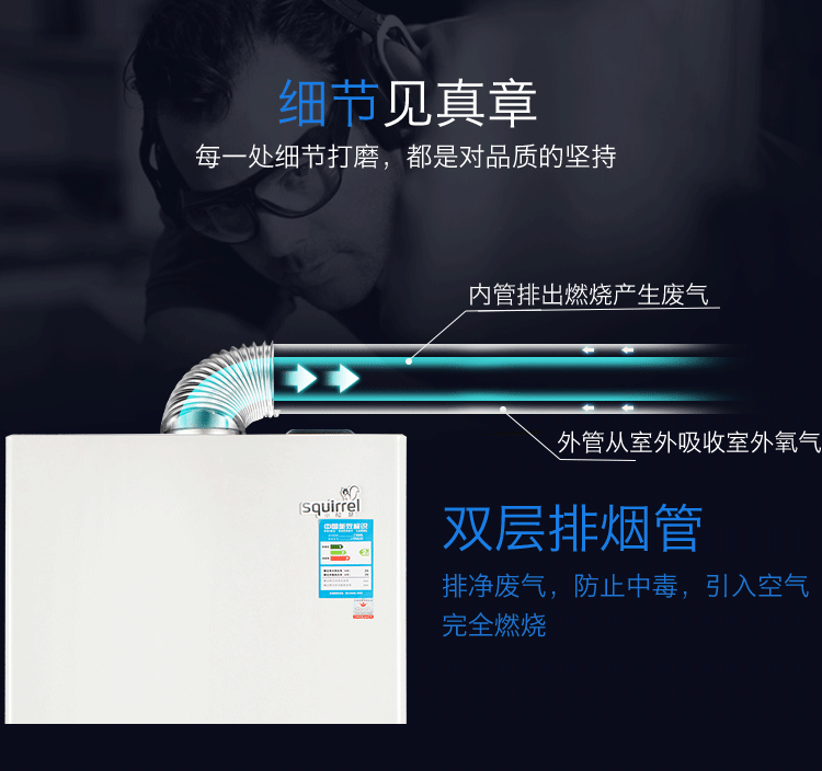  小松鼠燃气壁挂炉24KW智能编程SP24-B5(图9)