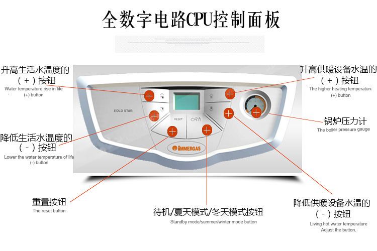 依玛艾罗之星star 18kw采暖热水两用壁挂炉