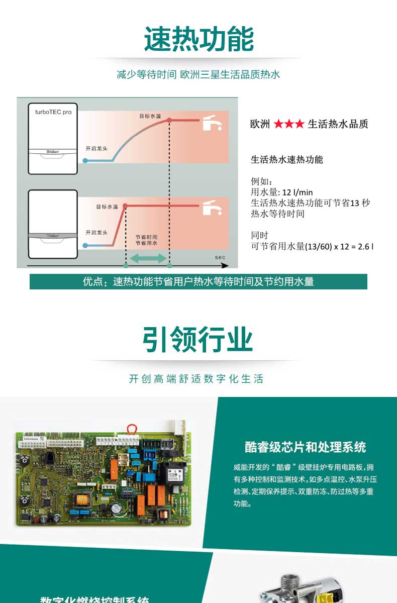 德国威能原装进口36千瓦豪华型采暖热水壁挂炉