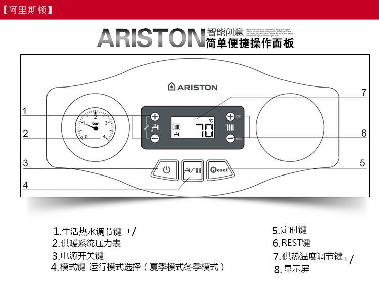 阿里斯顿逸豪华PLUS(18KW)采暖热水壁挂炉(图14)